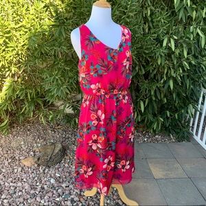 Bright Pink Floral Dress